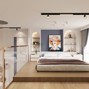 现代单身公寓3D模型下载